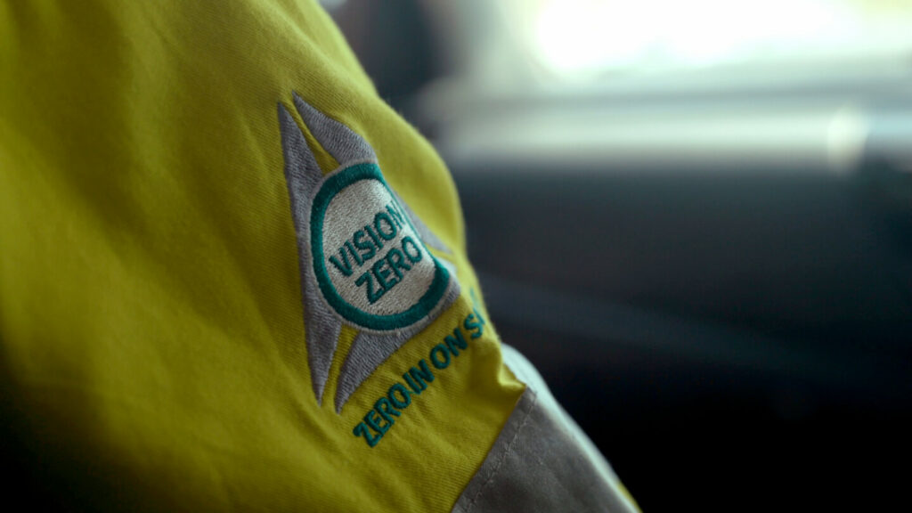 Vision Zero logo on protective gear