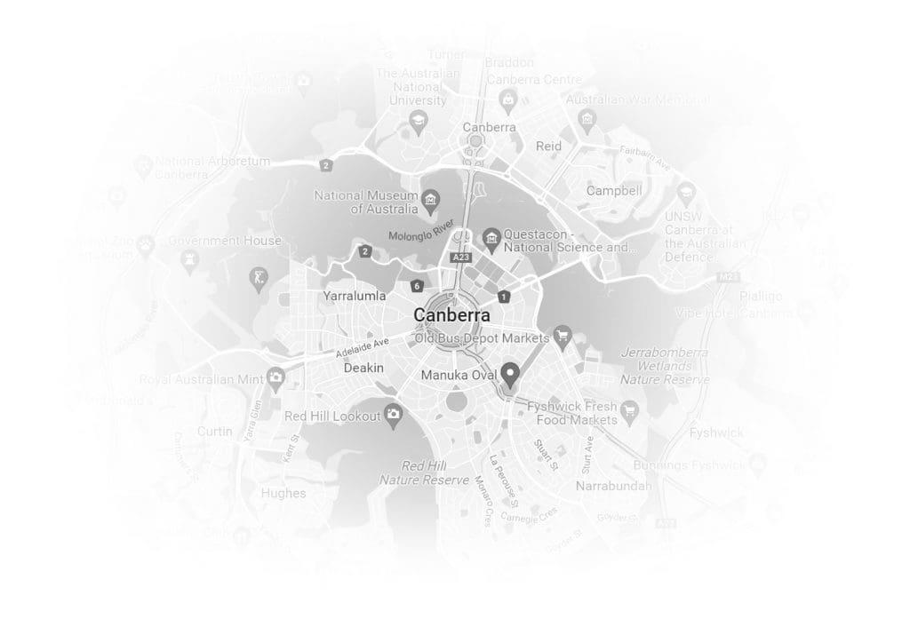 map of Canberra